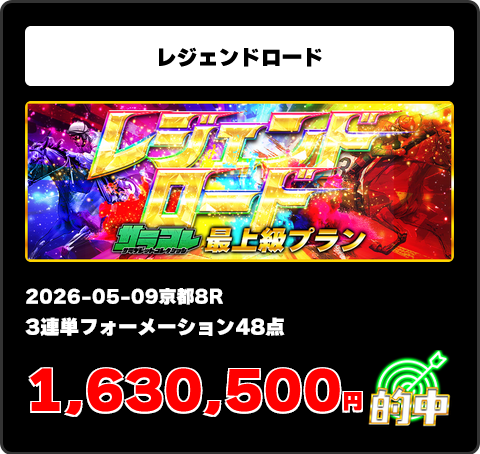 競馬予想サイト「サラコレ)」5/9的中実績