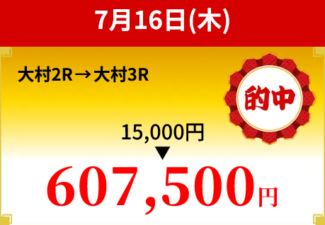 競艇予想サイト「一騎当船」7/16的中実績