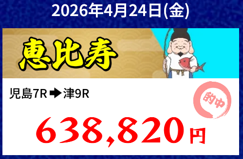 競艇予想サイト「船客万来」4/24的中実績