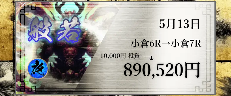 競輪予想サイト「競輪修羅」5/13的中実績