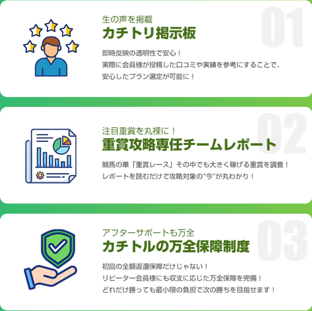 競馬予想サイト「カチトル」の注目ポイント④