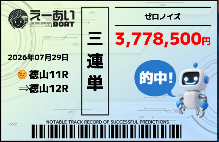 競艇予想サイト「えーあいボート」7/29的中実績