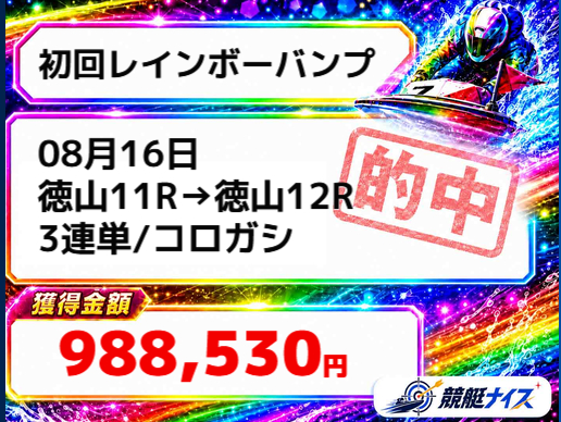 競艇予想サイト「競艇ナイス」8/16的中実績